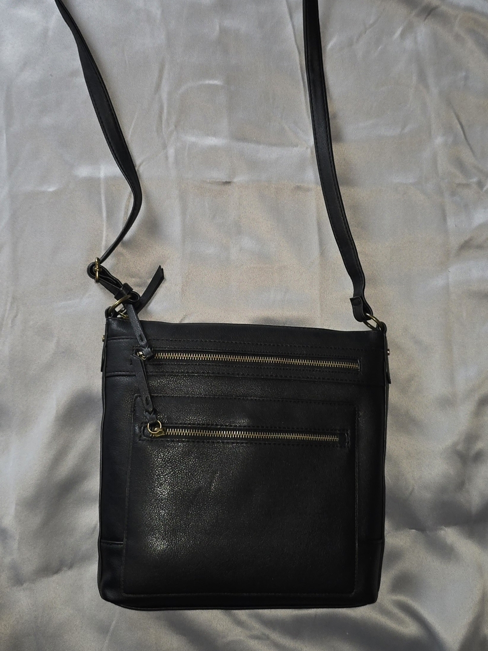 Style & Co. Black Crossbody Bag with Gold Hardware